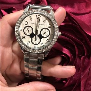 MK silver womens watch