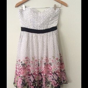 Minuet Polka Dot Floral Dress