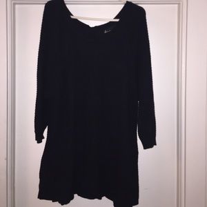 3/4 sleeve honeycomb sweater