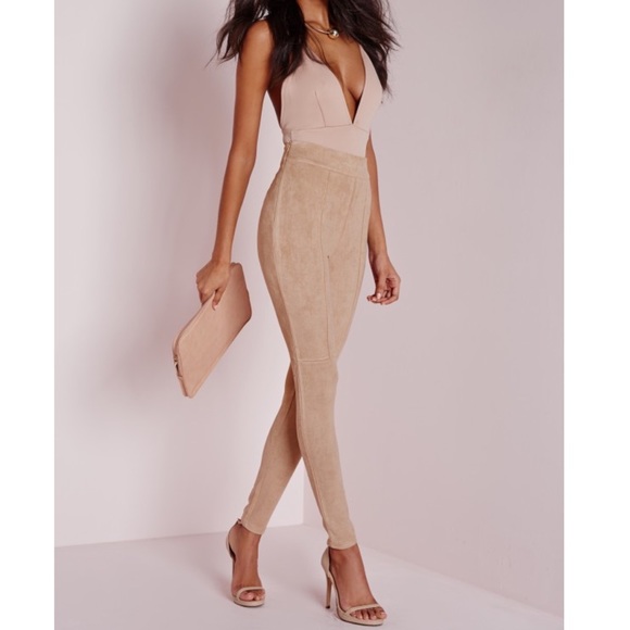 NWT MISSGUIDED 💋 FAUX SUEDE TROUSER