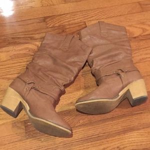 Brown Cowboy-ish boots
