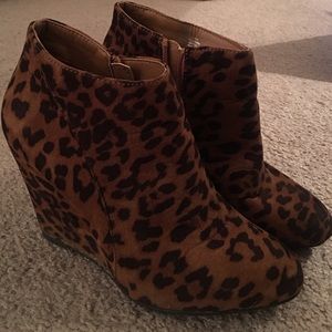 Madden Girl leopard print booties