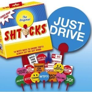 Witty Driving Hand Held Signs