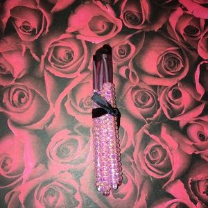 5pc Pink Rhinestone Eye Shadow Makeup Brush Set