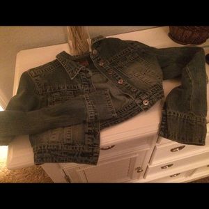 Cropped jean jacket