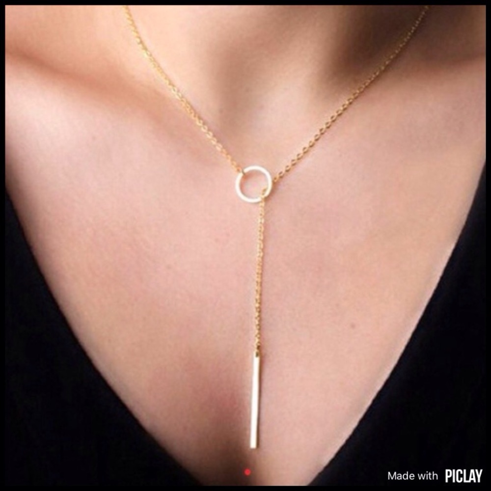 Women's Fashion Gold Tone Lariat