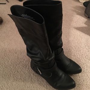 Mossimo Supply Co. black knee height boots