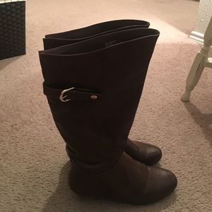 Mossimo Supply Co. tan knee height boots