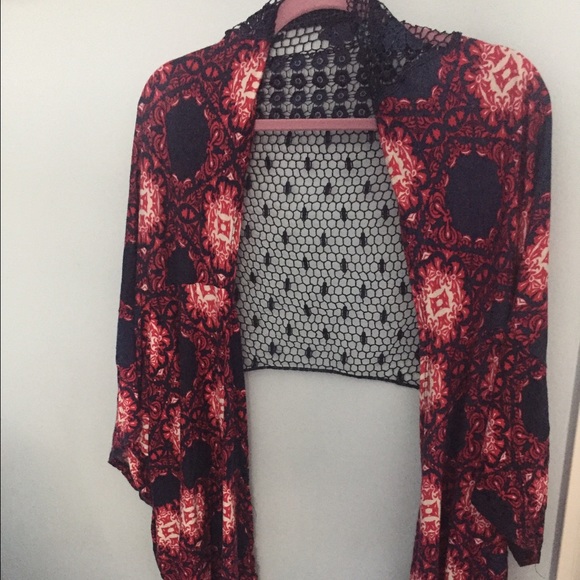 Patterned Maroon and blue shall