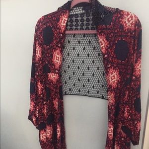 Patterned Maroon and blue shall