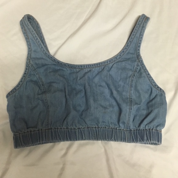 Denim crop top