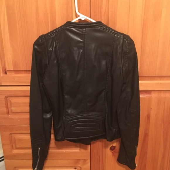 Zara Moto faux leather Jacket - Picture 3 of 4