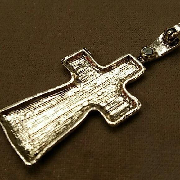 Cross Pendant HIM FIRST Silver /Black tones - Picture 6 of 9