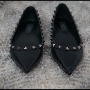 Valentino Rockstud Flat Shoes