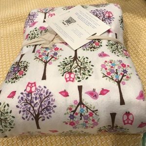 Pottery Barn Tiny Trees Flannel Duvet Cover