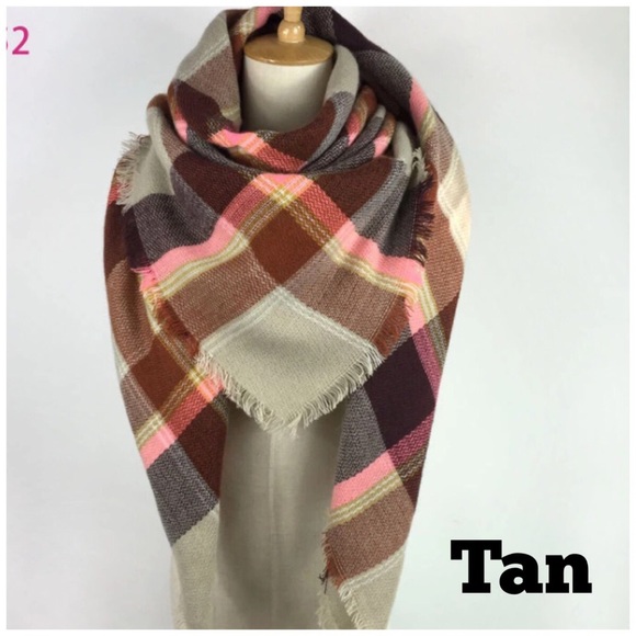 HOST PICK Oversized Tartan Plaid Blanket Scarf - Picture 2 of 3