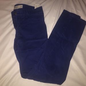 Royal blue Abercrombie and fitch skinny jeans