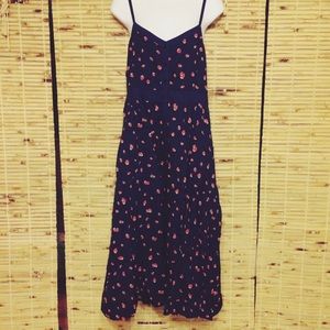 Super Sweet Strawberry Print Midi Dress!