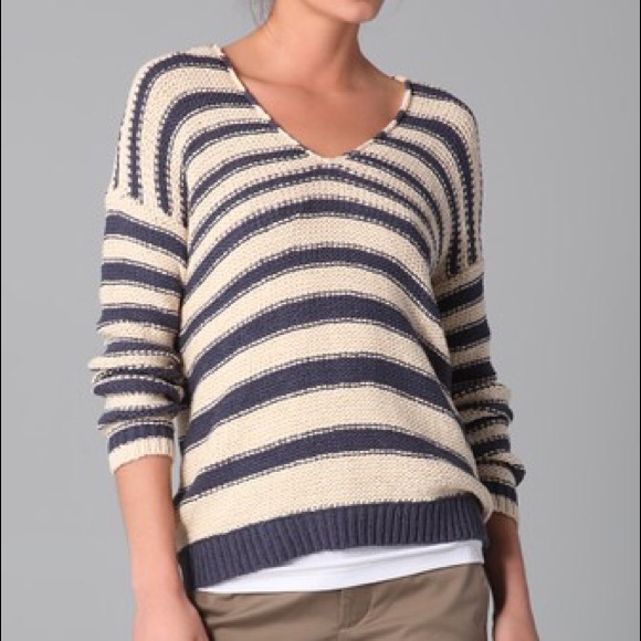 Vince Double V Knit Sweater