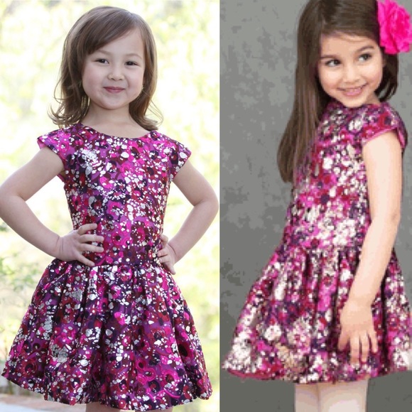 NWT HALABALOO party dress sz 4 splatter print NEW