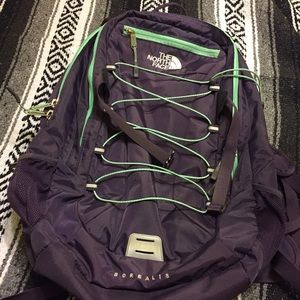 Purple North Face Backpack