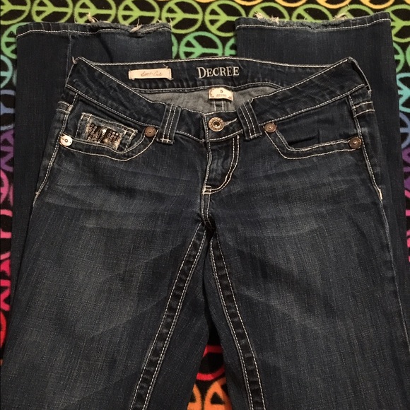 Decree boot leg jeans