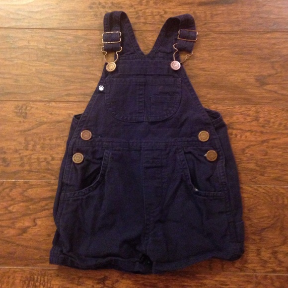 12M "Garanimals" Dark Blue Overall Jean Shorts