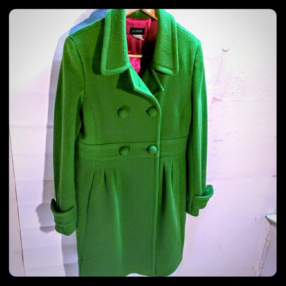 J. Crew Jackets & Blazers - J.Crew double-breasted green topcoat .16230