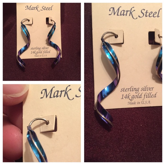 Mark Steel Two Lane Spiral Sterling Silver/Niobium