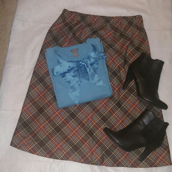 Plaid Skirt ~ Multi Color Large