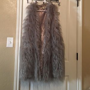 Faux fur vest