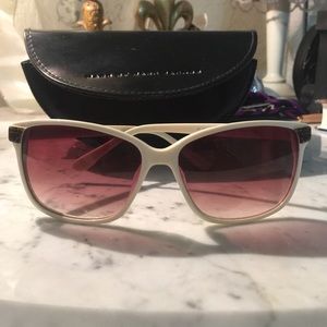 Marc By Marc Jacobs cream and tortoise sunglasses