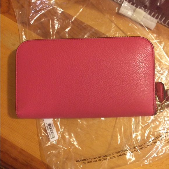 NWT Coach Pebble Leather double accordion wallet - Picture 2 of 4