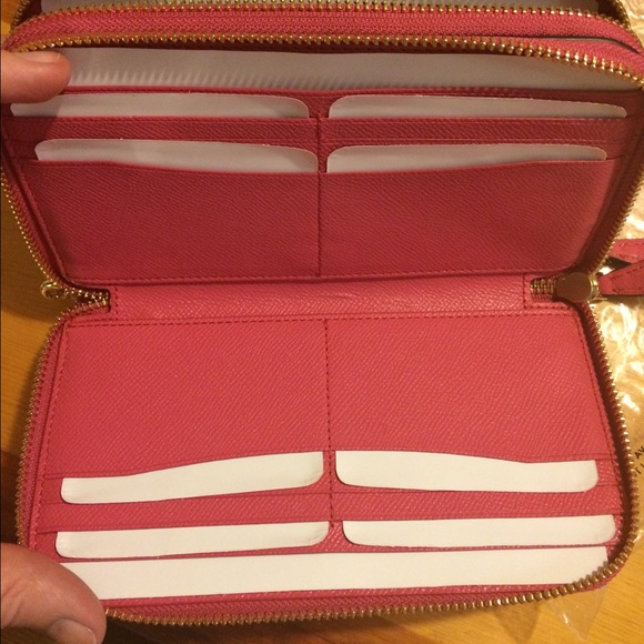 NWT Coach Pebble Leather double accordion wallet - Picture 4 of 4