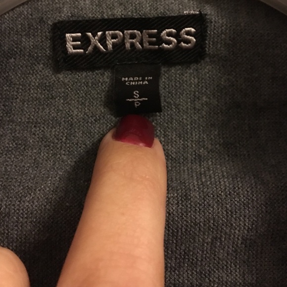 💛5 for $20💛Express Gray & Fuchsia Pink Cardigan. - Picture 2 of 4