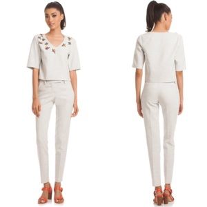 Trina Turk 'Fabiola' 3/4 Sleeve Jeweled Blouse