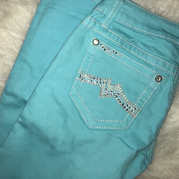 Miss Me Aqua Skinny Jean