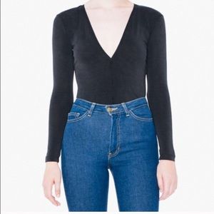 American Apparel brushed jersey venture top