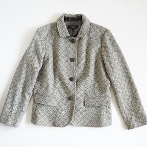 Talbots Jacket in Gray, Size 12 Petite