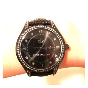 Juicy couture sparkly black on black watch