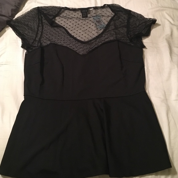 Torrid brand shirt with bustier inlay