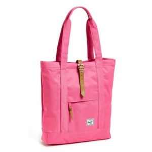 HERSCHEL Pink Market Tote Bag