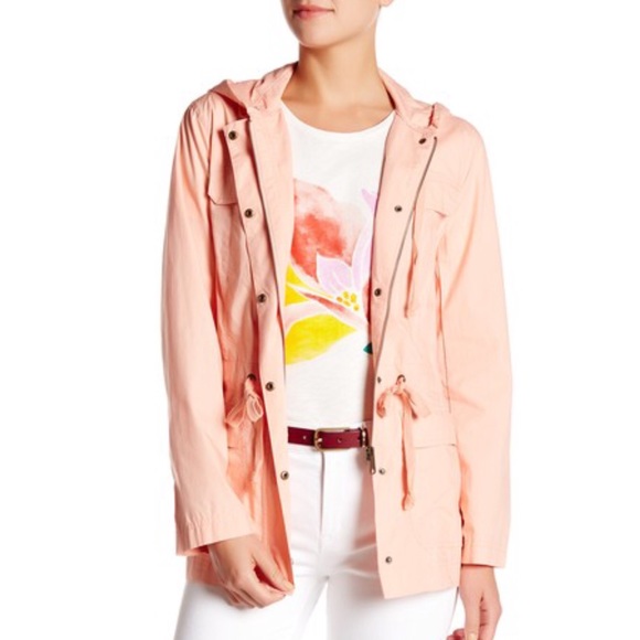 J. Crew Peach Poplin Parka Jacket