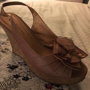 CL by Laundry wedge sandals. Worn once.