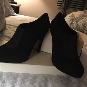 BCBG Cool back booties.