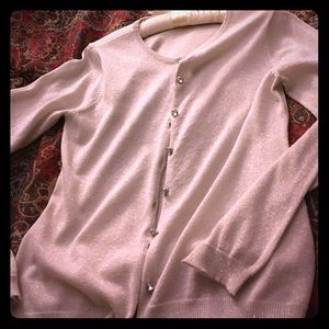 Calvin Klein silver with sparkle sweater