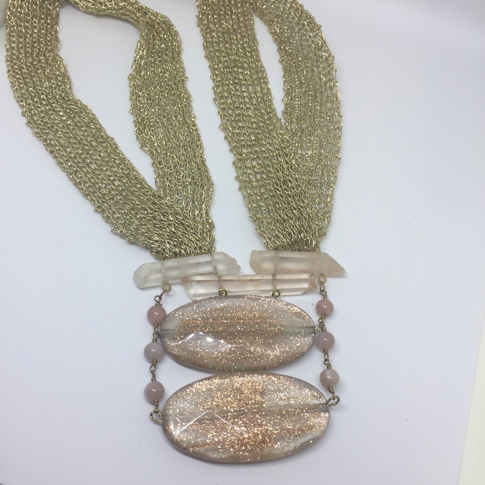 ❌SOLD❌ Anthropologie Luma Gold Mesh Necklace NWT - Picture 5 of 5