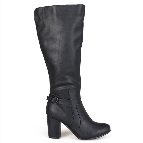 Black Wide Calf Boot