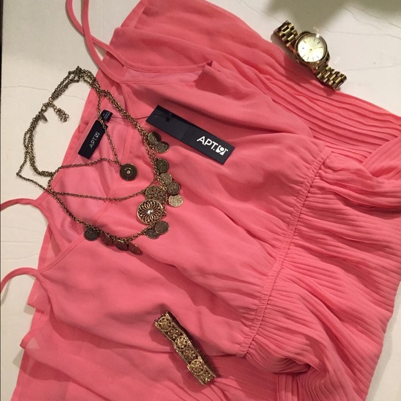Medium coral/pink sundress. Brand new with tags.