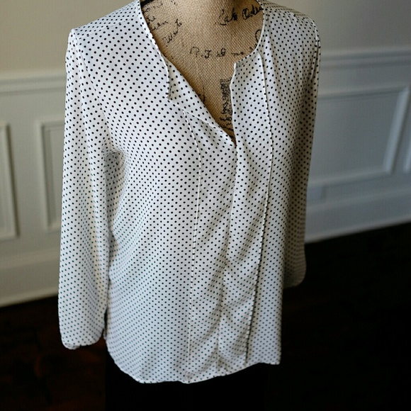 polka-dot Blouse. LOFT